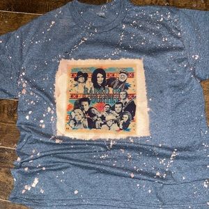 Raised on Country bleached tshirt